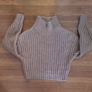 Cozy Tan Knit Sweater